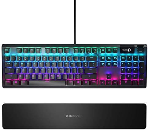 SteelSeries Apex 5 - hybrydowa mechaniczna klawiatura gamingowa - oświetlenie RGB klawiszy - wyświetlacz Oled Smart - układ turecki (QWERTY)