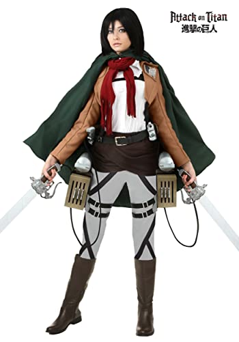 Deluxe Attack On Titan Mikasa Costume Cosplay Halloween Costume For Women Small #TOP1