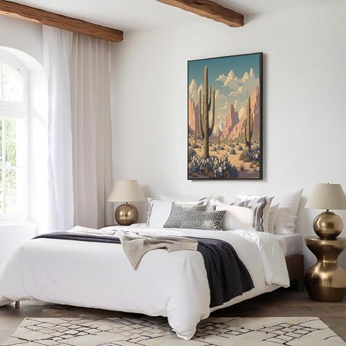 Toile paysages du désert occidental pour décoration salon et maison