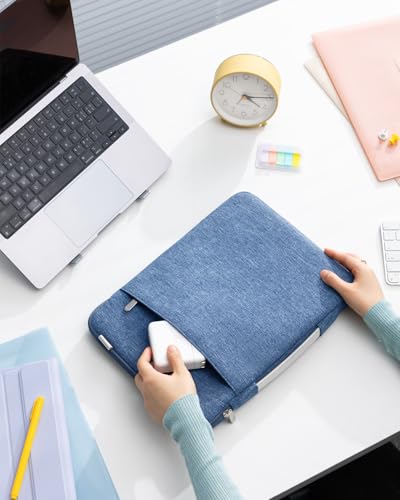 Inateck 360° Laptoptasche Hülle Kompatibel mit MacBook Air 13 M5 2026 – Ansicht 6