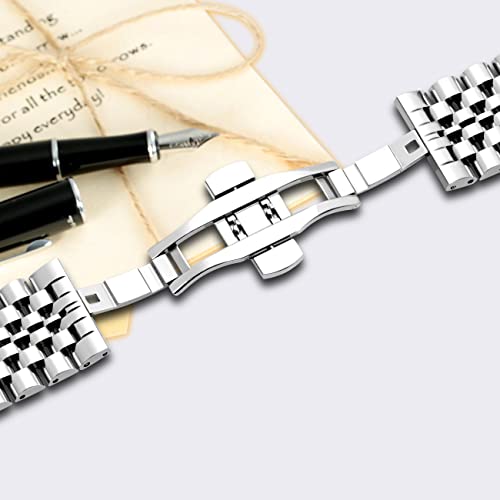 Bracelet 22mm Acier Inoxydable Argent avec système libération rapide - 3