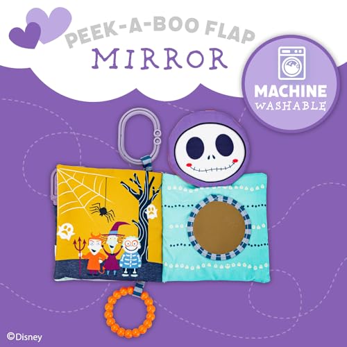 Kids Preferred Disney Nightmare Before Christmas My First Scare Jack Skellington Soft Book Baby Teething Crinkle Book With On-The-Go Clip thumb #4