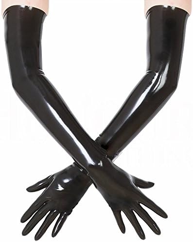 PARTYGEARS Long Latex gloves Rubber party dress gloves,opera evening gown Latex gloves