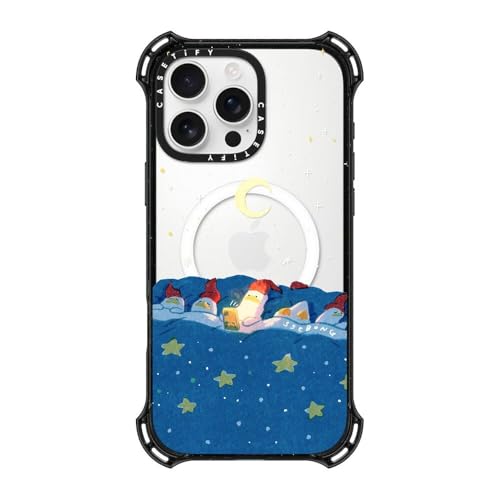 CASETiFY oEX MagSafeΉ iPhone 16 Pro Max P[X [ϏՌ / 6.5m̗NA (MILKi6{) / CX[dMagsafeΉ] - LATE NIGHT - NA ubN