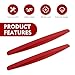 winterrock 2PCS Car Bumper Guard Strips, Rubber Cars Bumper Protector Front Rear Anti-Collision Trim, Universal Carbon Fiber Textured Anti-Scratch Auto Patch Bumpers Guard Strip for Most Cars(Red)