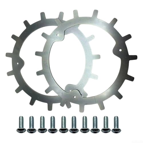 Zilimontt Juego de tacos de acero inoxidable para cortacésped robot Mammotion, para cortacésped Yuka Mini autocentrante