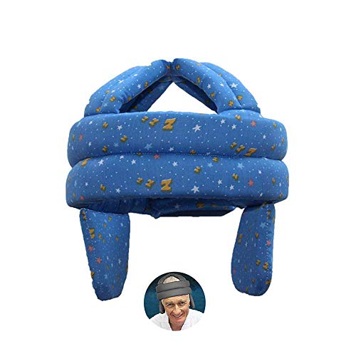 ASEOK Anti-Caída protección para la cabeza Casco, ancianos Sombrero protección de la salud y transpirable antichoque Cap anti caída cabeza de esponja de seguridad, casco de protección ajustable