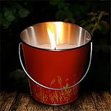 Zero In STV430 Citronella Candle Bucket - Beach Party, Decorative, Steel, Repels Mosquitoes, Natural, For Gardens and Patio Areas, 13x13x12.5 cm - Image 7