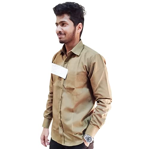 Buy Khadi Era Khaki Shirts Set of 2 40 Inches Full Sleeves Workers/Drivers Khaki Shirts