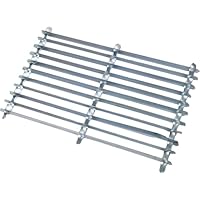 Fire up up Galvanised Steel Scraper Doormat Heavy Duty Boot Cleaner for Garden Entrance Outdoor Metal Grid Mat 50x33cm