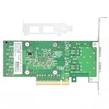 Euqvos 25 GbE Dual Port SFP28 karta sieciowa, do MCX4121A-ACAT, z chipsetem ConnectX-4 LX, ulepszony duży zbiornik grzewczy dla doskonałego chłodzenia, PCIe 3.0 x8, RDMA RoCE, SR-IOV
