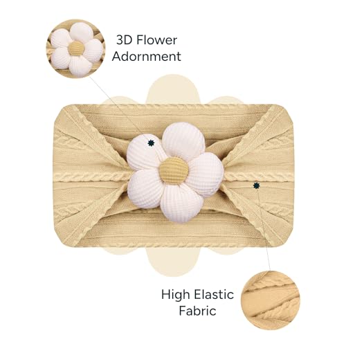 Image of Nintara Baby Hairband - Stretchable, Lightweight Accessory for Newborns