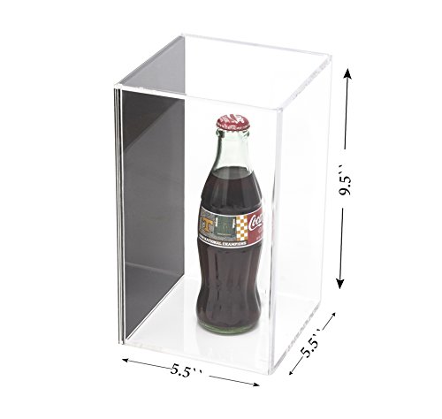 Better Display Cases Versatile Acrylic Display Case Wall Mount Black Back 5.5" X 5.5" X 9.5" (A016-Bb-Vwm) #TOP1