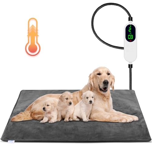 ENJOY PET Almofada de aquecimento para animais de estimação, almofada de aquecimento para cães com t