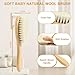 SIMPOR Soft Baby Hair Brush, Toddler and Newborn Hair Brush with Wooden Handle, Soft Bristle for Wet Dry Hair Styling Hair Accessories