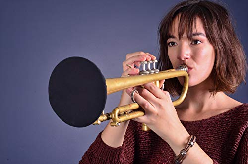 Instrument Bell Cover Reusable Elastic Dust-proof Cover for Trumpet/Cornet, Alto Sax, Bass Clarinet; Fits Bell Sizes Ranging from 4.8 to 5.3-Inches