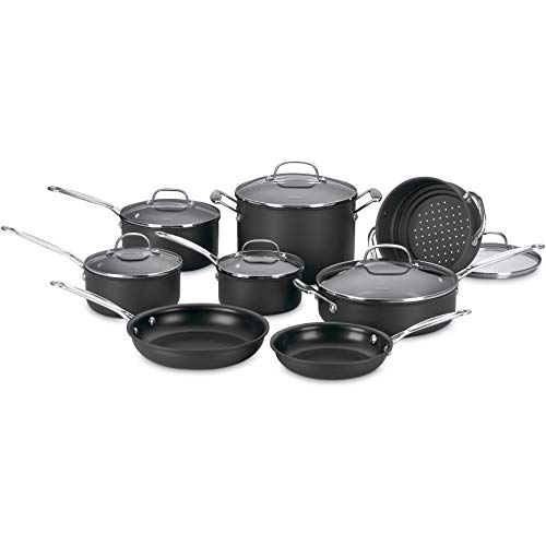 Cuisinart-14-Piece-Cookware-Set-Chefs-Classic-NonStick-Hard-Anodized-Gray-66-14N