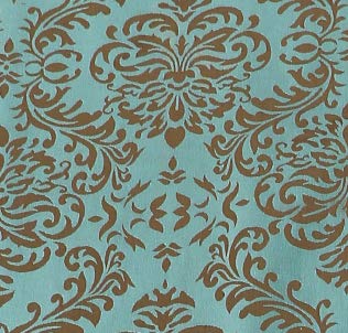 Image of Self Design Cotton Jacquard bedcover for Double Bed with 2 Pillow Covers (Turquoise)