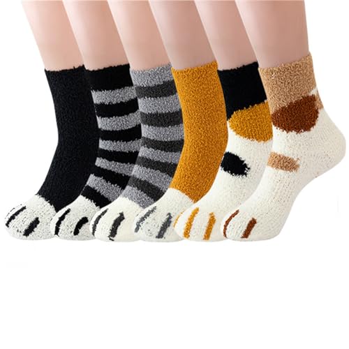 Cat Paw Fuzzy Winter Socks