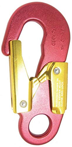 ProClimb Aluminum Red Baron Snaphook Fixed Eye Thin Profile Double-Lock 27kN