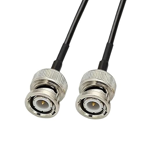 QYZLVCES(���X) RG174 BNC�I�X-BNC���p�W�����p�[�s�O�e�[��RG-174�P�[�u���R�l�N�^3G 4G GSM�A���e�i�p(BNCM-BNCM-RG174,300cm)