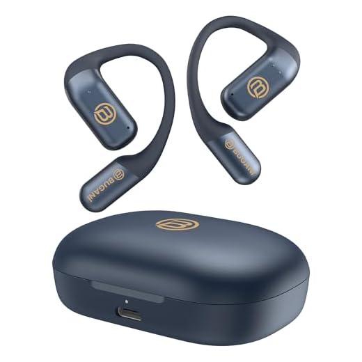 BUGANI Open Ear Headphones Wireless Earbuds, Bluetooth 5.4 Stereo Sound Headphones, IPX5 Waterproof Ear Buds,Lightweight Comfort Wireless Earbuds Fit Sports, Running, Workout