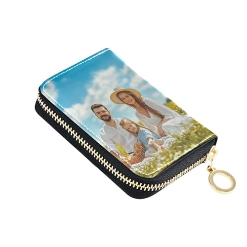 Custom Card Holder Wallet for Women Personalized Wallets Purse Mother's Day for Grandma Gifts