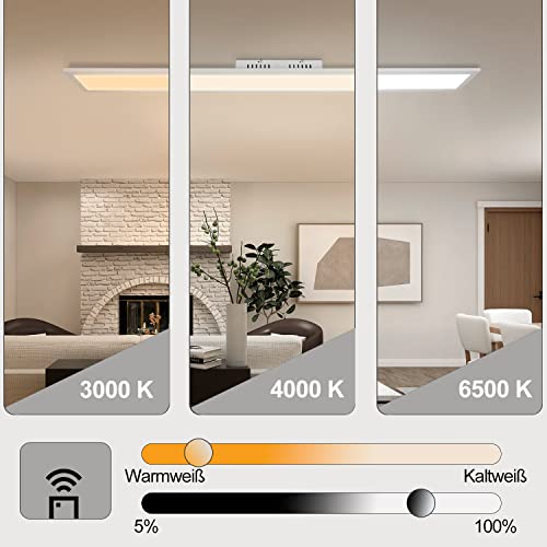 Plafonnier LED panneau contre la fatigue oculaire, intensité variable 42W avec télécommande - 3