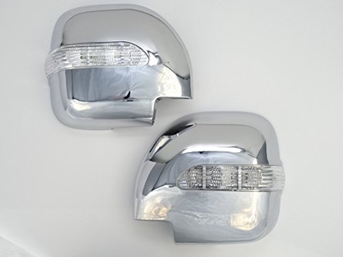 【パーツヤードオンリーワン】ミツビシ用 パジェロ V60 V70 (99y~2006y) LED ミラーウインカー メッキ ドアミラー カバー サイドミラー ミラーカバー ガーニッシュ 三菱用 V63w V65W V68W V73W V75W V77W