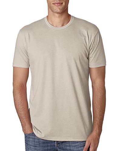 Next Level Apparel Men's Premium Fitted CVC T-Shirt (6210), Sand, X-Large