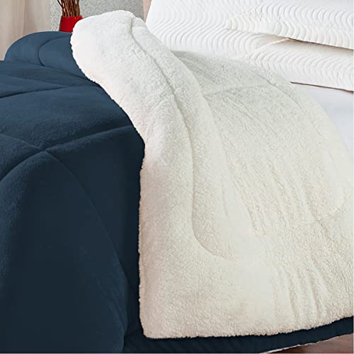 Coberdrom Sherpa/Manta Casal/Queen (Azul)