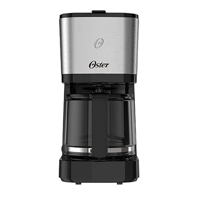 Cafeteira Oster Inox, 1,2L, 110V, Preto/Inox, 750W, OCAF600