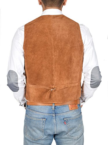 House Of Leather Mens Real Suede Waistcoat Classic Style Vest Don thumb #1