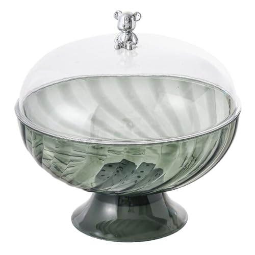 Fruit Bowl with Lid and Fly Protection - Large Fruit Basket with Removable Bowl Clear Fruit Plate as Vegetable Bowl & Fruit Holder with Large Capacity for Dining Table Kitchen