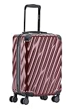  MÜNICASE TSA SchloÃŸ Handgepäck Trolley Koffer-Set Reisekoffer (Weinrot, M-55)