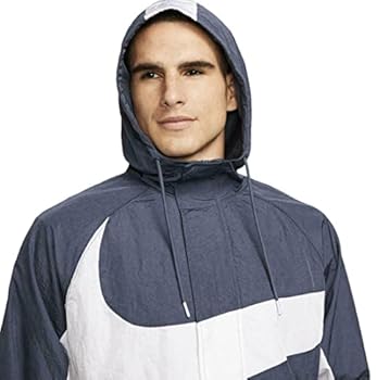 Nike Sportswear Men's Woven Lined Big Swoosh Jacket, Thunder