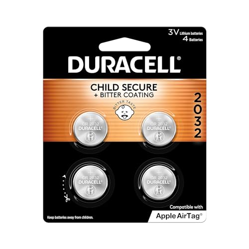 Pilas de litio Duracell 2032, 3V, pack de 4