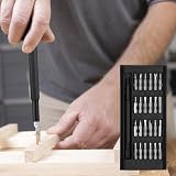 25-in-1 Precision Screwdriver Set, Compact Multi-Bit Tool Kit with Magnetic Handle for Electronics, Laptop, Watch, Phone, Game Console, and Eyewear Repair