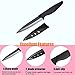 NANO ID Steak Knives Set of 6 Extremely Sharp Kitchen Ceramic Black Blade Knife
