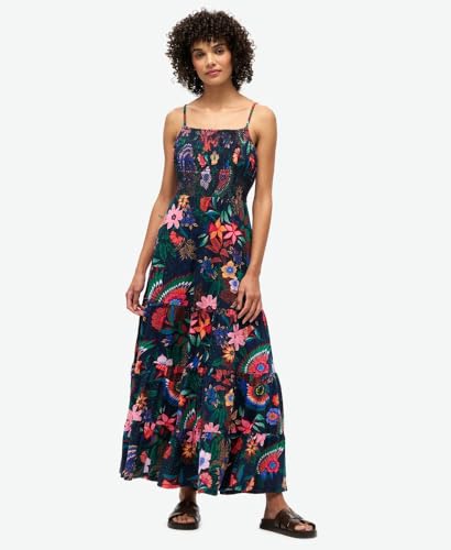 Robe caraco longue smockée femme Superdry - vue 3
