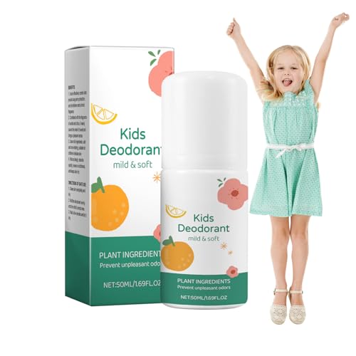 Deodorante Naturale Per Bambini E Adolescenti, Deodorante Roll-On Per Bambini, Profumo Roll-On Alla Vaniglia E Agrumi, Deodoranti Rolls-Ons Per Le Ascelle Per La Stagione Calda I Viaggi Estivi