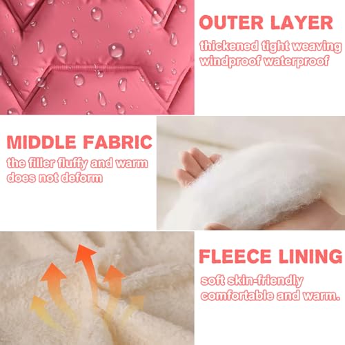 3T 4T 5T 6T Toddler Girls Winter Coat Jacket Outwear Clothes Warm Overcoat Snowsuit Puffer Parka Fur Lined Hood Kids3