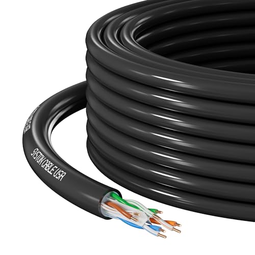 Câble réseau Ethernet Cat 6E blindé eau 600 MHz pour installation OSP