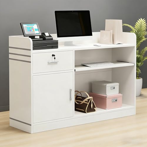 ZEOPLE ���W�J�E���^�[ ��t�J�E���^�[ MDF�����x�@�۔� �ۂ݂�тт��G�b�W �ؐ��̃��Z�v�V�����f�X�N ���W�X�^���h ���Z�v�V���� �g�ݗ��Ă��ȒP ���W�V���b�v �����ȃC���^�[�l�b�g�Z���u �g�����f�B�ȏ����ȃt�����g�f�X�N�J�E���^�[ �X�[�p�[�t����