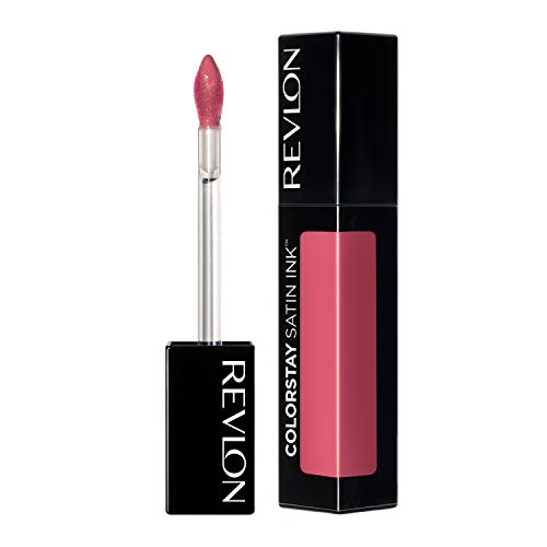 Liquid Lipstick by Revlon, Face Makeup, ColorStay Satin Ink, Longwear Rich Lip Colors, Formulated with Black Currant Seed Oil, 010 Your Majesty, 0.17 Fl Oz