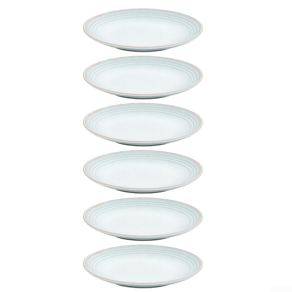 Piatto in melamina retrò, 18,9 cm, rustico, per bordo, design retrò (blu)
