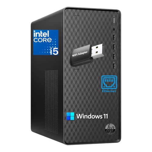 Image of HP Pavilion Desktop Computer, Intel Core i5-10400, 64GB DDR4, 1TB SSD | Compact Design Desktop Computer for Business Daily use, Wired Keyboard & Mouse, Triple Display Supported, Windows 11 Home