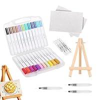 Art Painting - 3D Canvas Drawing Set with Sponge and Water Brush, Creative Activity Toy for Kids and, Educational Parent Child Art Craft for Girls Boys, Fun Indoor Learning Set