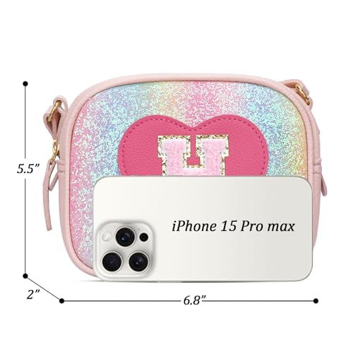 Image of KKXIU Birthday Gifts for Girls Initial Toddler Purse Cute Kids Crossbody Bag