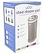 Ubbi Steel Diaper Pail, Odor Locking, No Special Bag Required, Award-Winning, Registry Must-Have, Taupe
